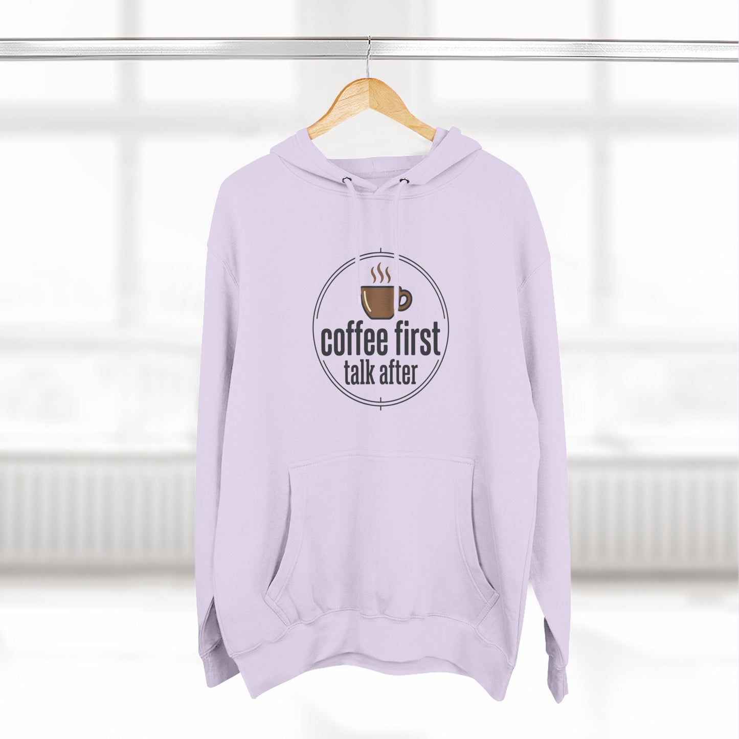 Three-Panel Fleece Hoodie
